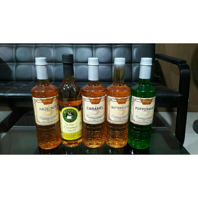ไซรัปบิงโก Syrup ผสมกาแฟ กลิ่นวนิลา คาราเมล คาปูชิโน่ ลาเต้  หอมหวาน 780 ml