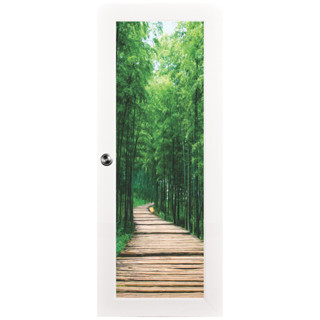 ⭐สินค้าใหม่⭐ ประตู พีวีซี รุ่น PVC 5F กระจก ARASHIYAMA กระจกเต็มบาน