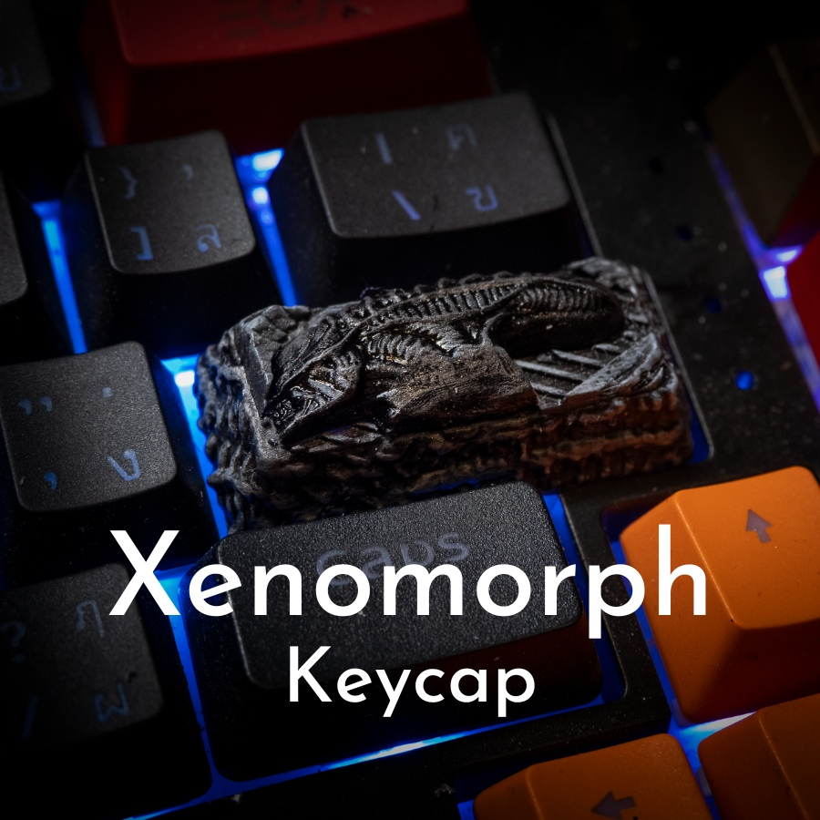 ส่งฟรี Artisan keycap alien xenomorph