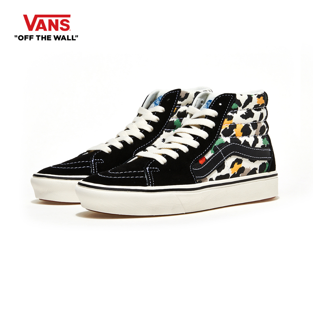 VANS COMFYCUSH SK8-HI - LEOPARD POP BLACK/MULTI รองเท้า ผ้าใบ VANS ชาย หญิง