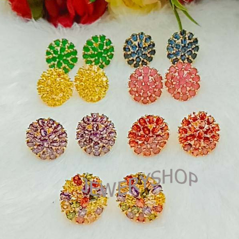 D13 ต่างหูหุ้มทอง ต่างหู ตุ้มหู ต่างหูทอง ตุ้มหูทอง หลากหลายลาย งานไม่แพ้ ไม่คัน