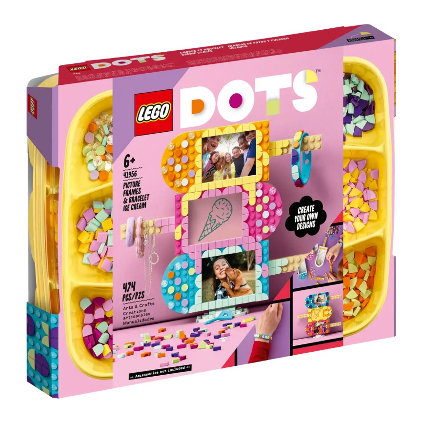 LEGO® DOTS 41956 Ice Cream Picture Frames & Bracelet - เลโก้ใหม่ ของแท้ 💯% กล่องสวย พร้อมส่ง