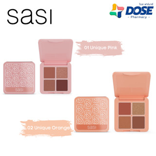 sasi ศศิ อายแชโดว์ พาเลท 4 สี 3 เนื้อ เกิร์ล แคน บี ยูนีค / Girls Can Be Unique Eyeshadow Palette