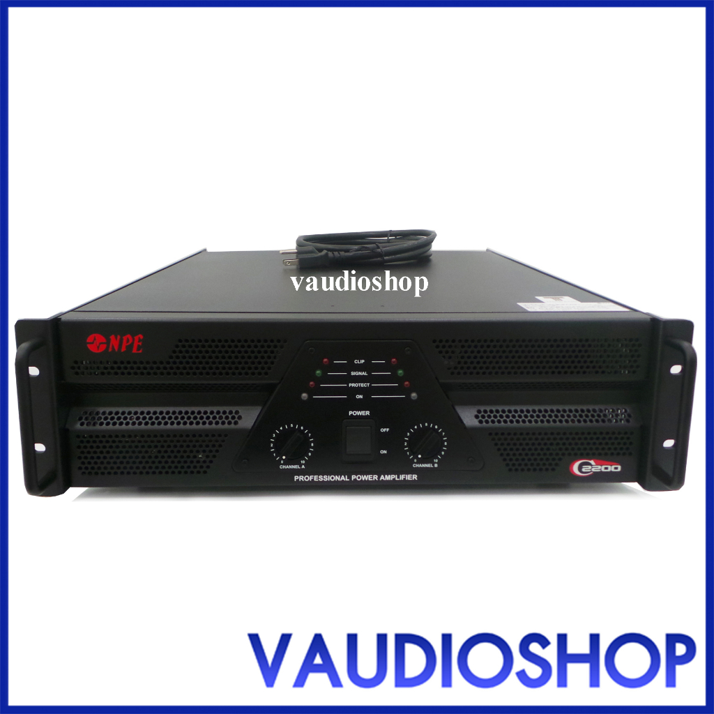 NPE C-2200 Power Amp เพาเวอร์แอมป์ พาวเวอร์ แอมป์ เครื่องขยายเสียง เอ็นพีอี C2200