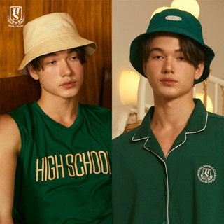 Highschool - ACB7019 หมวกบักเก็ตไฮสคูล ปักตัวยาง High school