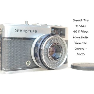 กล้องฟิล์ม Olympus Trip 35 Silver f/2.8 40mm Rangefinder 35mm Film Camera - AS-IS