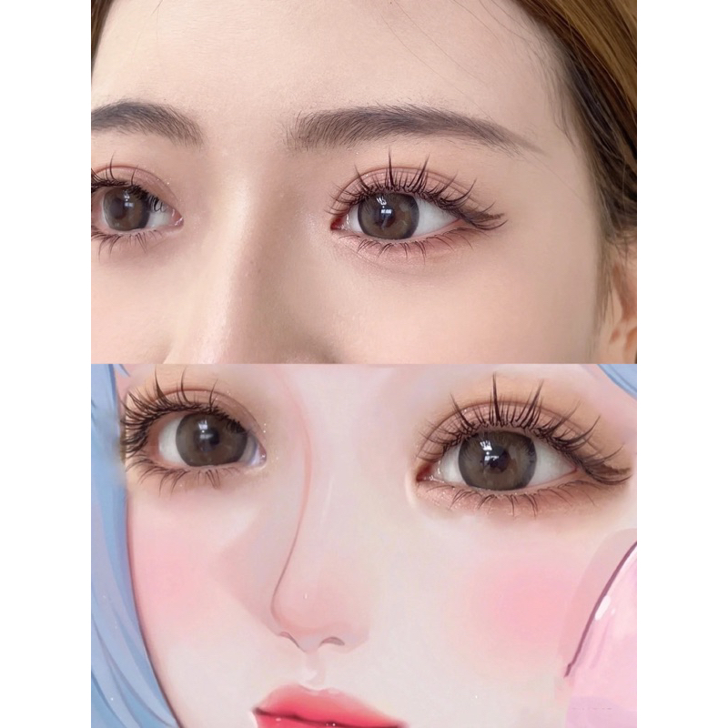 🇹🇭สินค้าพร้อมส่ง🦄ชุดต่อขนตาชั่วคราวขนตาบาร์บี้สุดแบ๊ว เบาบางไม่หนักตา ขนตาปลอม ขนตาขนมิ้งค์ ขนตาต่อเอง ขนตา ขนตาตัวY - รูปที่ 7