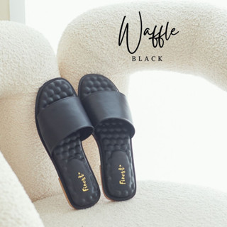 รองเท้า Finest Shoes : Waffle | Massage sandals: Black