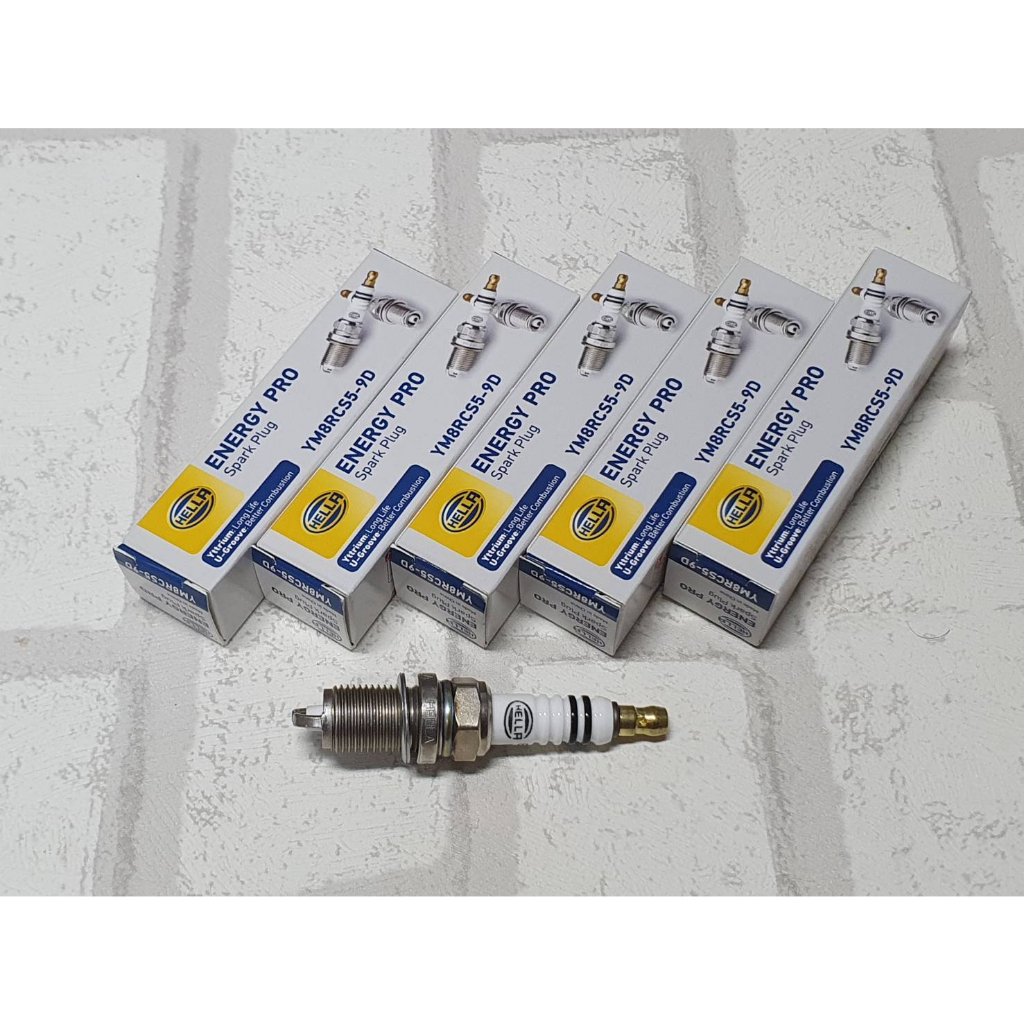 หัวเทียน Volvo S70 ( 1996 - 2000 ) ชุด 5 หัว ชนิดยิธเทรียม ระยะการใช้งาน 40,000 กม / Hella YM8RCS5-9