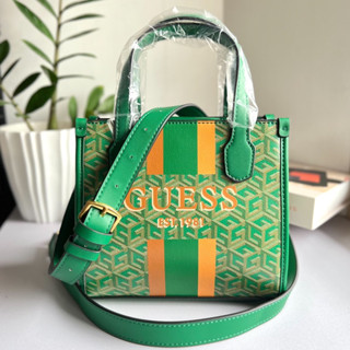 ☘️☘️มีหลายสี Guess Silvana Mini Tote Bag🍀🍀