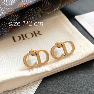 ต่างหู CD Dior ดิออร์ ก้านเงินแท้