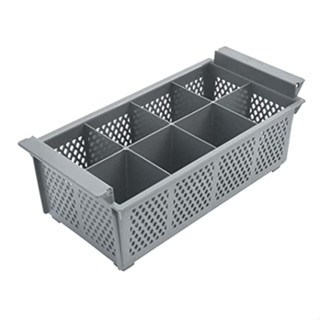 ที่ใส่ช้อนส้อม ตะกร้าช้อนส้อม ตะกร้าล้างช้อนส้อม Cutlery Basket - 8 Compartment 8 ช่อง (PP) -มีพร้อมส่ง-