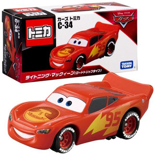 Takara Tomy Tomica Disney Cars C-34 Lightning McQueen (Road Trip Type)