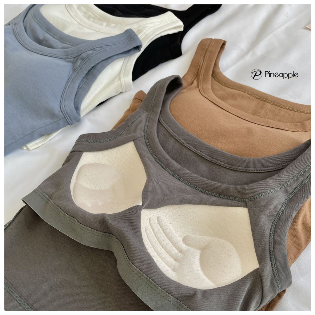 669 เสื้อกล้ามครอปสไตลส์สปอร์ตบ่าแบบผ่าข้างแนวแซ็กซี่ Side slit sports style vest ราคา ถูกที่สุด ดีลบีเคเค แกลเลอรีภาพที่ 2