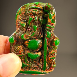 เทพกวนอูเนื้อหินหยกเขียว,เทพกวนอู,ThaiAmulet