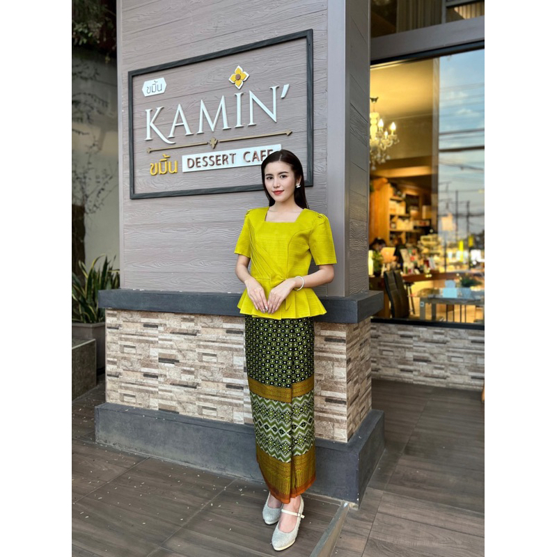 ลดราคา ผ้าถุงทอลายไทย งานทอทั้งผืน และไม่ใช่ลายพิมพ์