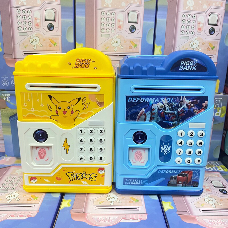 พร้อมส่ง🇹🇭 รุ่นใหม่2023 กระปุกออมสินATMดูดแบงค์อัตโนมัต ออมสินตู้เซฟPiggy Bankลายการ์ตูนสุดน่ารัก รห