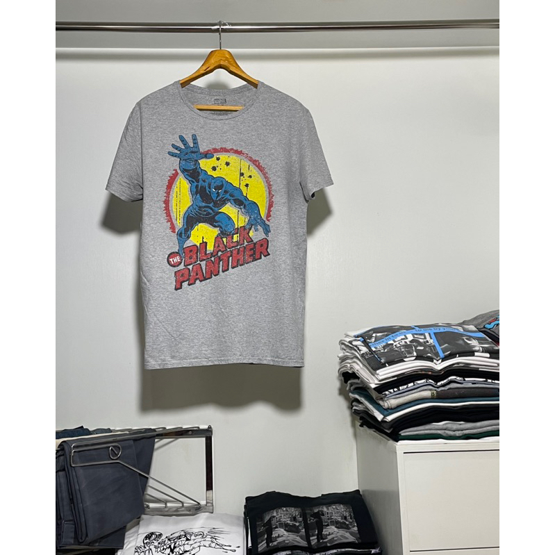 เสื้อยืดการ์ตูนมือสอง BLACK PANTHER MARVEL Size L มือ2