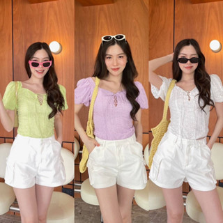 Goddessshop #4044 เสื้อลูกไม้ Lavender top