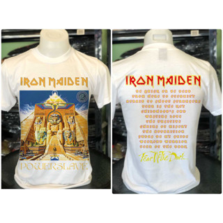 เสื้อยืด IRON MAIDENT สีสันสดใส 100% Cotton คอกลมพิมพ์ลาย  วิหารที่เกี่ยวข้องกับพระพุทธเจ้า M57