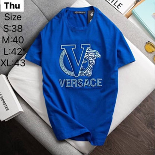 versace เสื้อยืดแขนสั้น