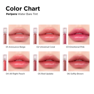 แท้ พร้อมส่ง PERIPERA WATER BARE TINT เพอริเพอร่า ลิปทินต์