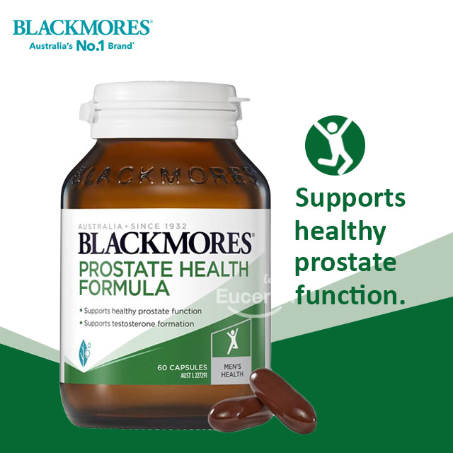 Blackmores Prostate Health Formula 60 Capsules สุขภาพของต่อมลูกหมาก ทางเดินปัสสาวะ ฮอร์โมนเพศชาย