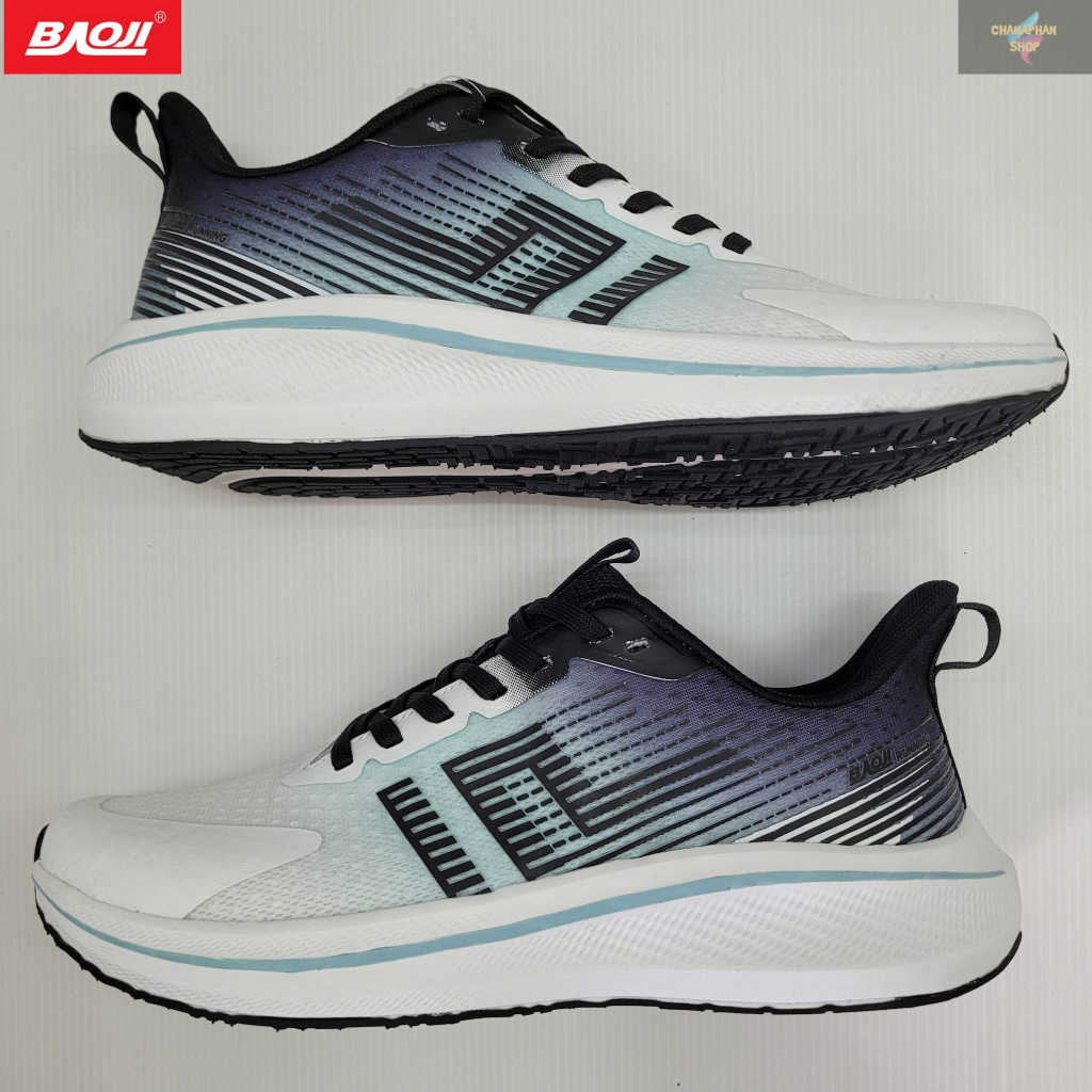 BAOJI ของแท้ 100% รองเท้าผ้าใบชาย รองเท้าออกกำลังกาย รุ่น BJM769 สีฟ้าส้ม/สีขาวดำ/สีขาวน้ำเงิน SIZE 41-45