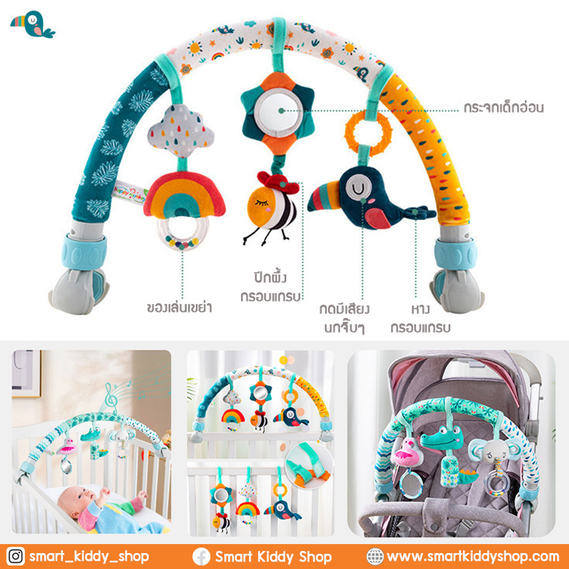 Smart kiddy shop โมบายติดรถเข็น คาร์ซีท โมบายติดเปล : Sky ( ของเล่นเด็กอ่อน ของเล่นเสริมพัฒนาการ )