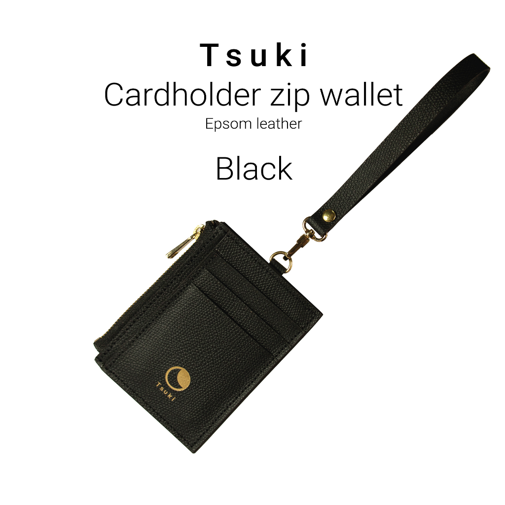 TSUKI Cardholder Wallet (Id Card) กระเป๋าสตางค์บัตรพนักงานสไตล์มินิมอล งานแฮนด์เมด หนังแท้ น้ำหนักเบ