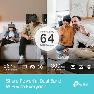 TP-Link Archer MR600 เราเตอร์ใส่ซิม 4G+ Cat6 AC1200 Wireless Dual Band Gigabit Router- Lifetime