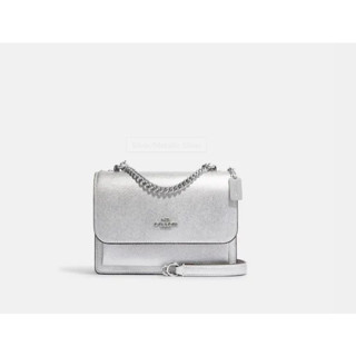 แท้!! กระเป๋าสะพายโซ่ Coach รุ่น Mini Klare crossbody สีเงิน metallic CE665 ใหม่