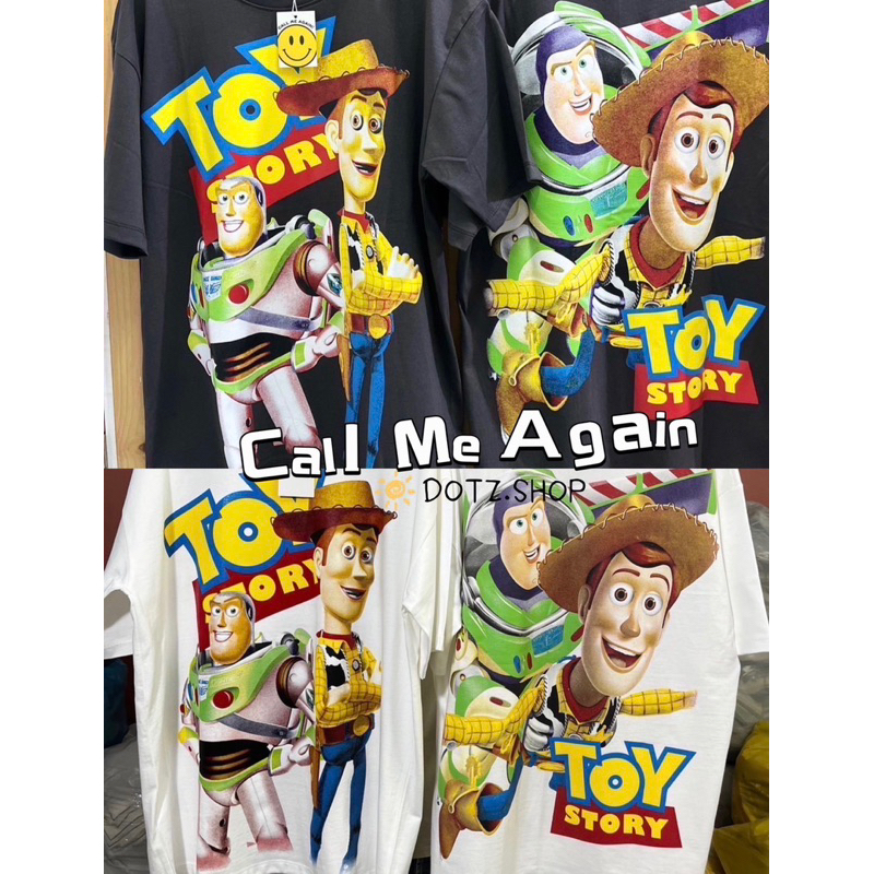 เสื้อยืด Oversize Call Me Again Toy เต็มคาราเบล คอตตอนนำเข้า ผู้หญิงใส่ได้ ผู้ชายใส่เท่ห์