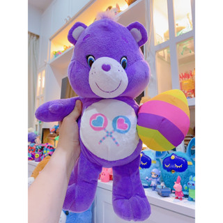 Care Bears 🐻 Share Bear 🍭 แคร์แบร์ แชร์แบร์  ถือไข่อีสเตอร์ ปี 2015 ขนาด 15” มือสองของแท้อเมริกา