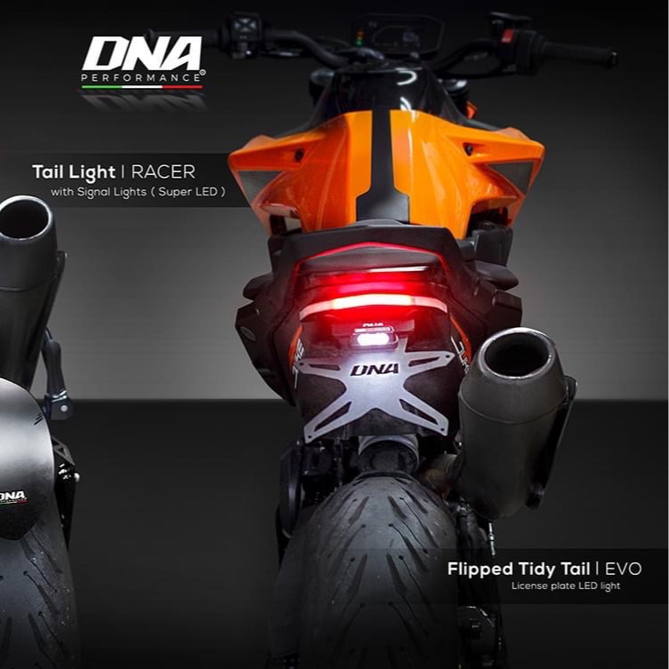 KTM Duke 790 ท้ายสั้น ไฟท้ายมีไฟเลี้ยวในตัว DNA Performance ท้ายพับ