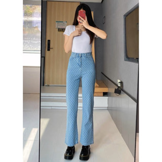 [𝗣𝗥𝗘-𝗢𝗥𝗗𝗘𝗥]🪩Party jeans plants กางเกงยีนส์ขายาวเอวสูง ทรงสวยเข้ารูป