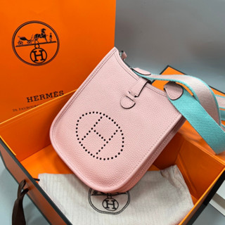 🔥ผ่อนได้🔥Hermes Evelyne Mini Bag Size 17 cm งาน Original อุปกรณ์ : Full Box Set