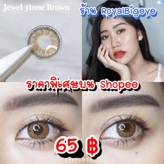 คอนแทคเลนส์ 🎀Jewel 3 tone Brown🎀 Kitty Kawaii สีน้ำตาลขนาดมินินัวๆสวยขายดี