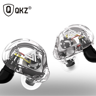 QKZ VK1 หูฟัง ถอดสายได้ หูฟัง HIFI เบสแน่น หูฟังแบบไดนามิก สายถักยาว 1.2 เมตร หัวแจ็ค 3.5 มม