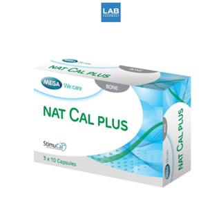 MEGA We Care Nat Cal Plus 30 Capsules - แนท แคล พลัส (ผลิตภัณฑ์เสริมอาหาร) สำหรับบำรุงกระดูก 30 แคปซูล