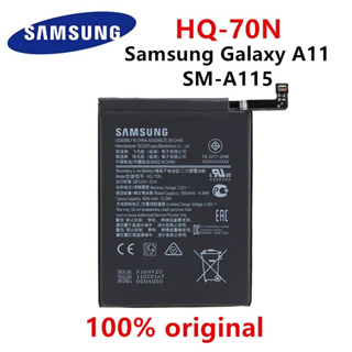 SAMSUNG ต้นฉบับ100% HQ-70N 4000MAh แบตเตอรี่ทดแทนสำหรับ Samsung Galaxy A11 A115 SM-A115แบตเตอรี่โทรศัพท์มือถือ