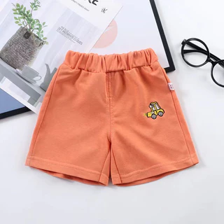 ❗พร้อมส่ง❗ กางเกงขาสั้นสำหรับเด็กปักลายน่ารัก ผ้าฝ้าย นิ่ม