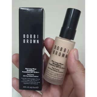 JUL02 ส่งฟรี BOBBI BROWN Skin Long-Wear Weightless Foundation SPF15 ขนาดมินิ 13ml รองพื้น