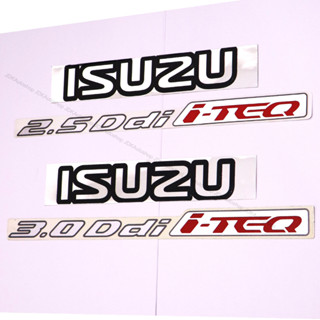 สติ๊กเกอร์ ISUZU 2.5 Ddi i-TEQ / 3.0 Ddi i-TEQ ติดฝาท้ายกระบะ อีซูซุ ISUZU D-MAX ปี 2007 ขึ้นไป