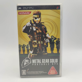 METAL GEAR SOLID portable ops แผ่นแท้ SONY PSP แผ่นสภาพดี มีกล่องใสสวมเพื่อเก็บสะสมให้