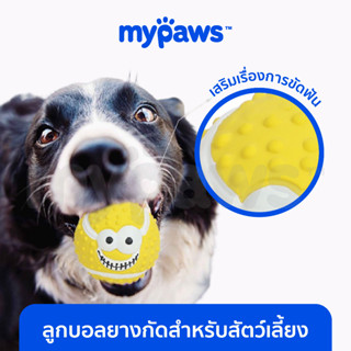 [🔥MYPAWS100] My Paws ลูกบอลยางกัด สำหรับสัตว์เลี้ยง ของเล่นสุนัข