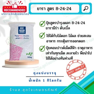 ยารามีร่า ดับเบิ้ล สูตร 8-24-24  ขนาด 1 กิโลกรัม ปุ๋ยเร่งดอก ปุ๋ยบำรุงดอก