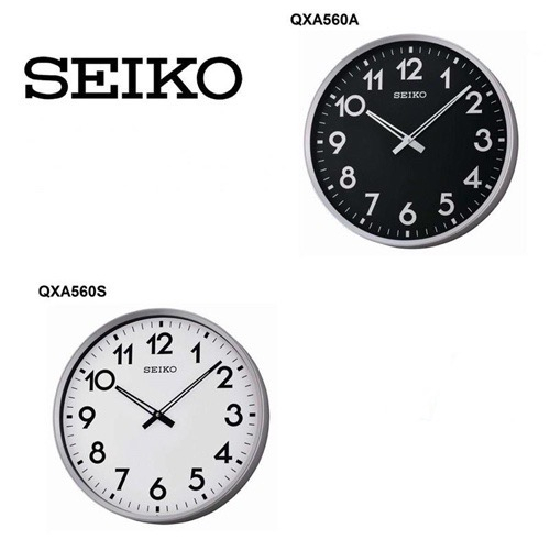 SEIKO CLOCKS นาฬิกาแขวนไชโก้ รุ่น QXA560 Seiko นาฬิกาแขวน ขนาดใหญ่16.5นิ้วของแท้ ประกันศูนย์1ปี QXA560A /QXA560S /นาฬิกา