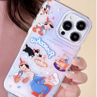 Blue Pinocchio Case เคสสีพาสเทลลายตัวการ์ตูน