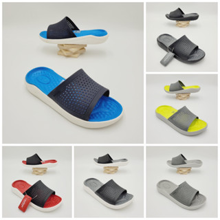 รองเท้าลำลองแฟชั่น แบบสวม สไตล์ Crocs LiteRide Slide